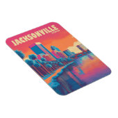Jacksonville Florida Vintage Reise Magnet (Rechte Seite)