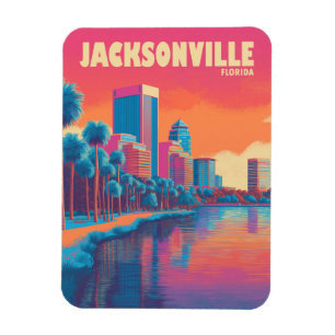 Jacksonville Florida Vintage Reise Magnet