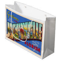 Jacksonville Florida Vintager Großbuchstabe Postka