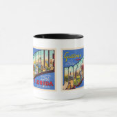 Jacksonville Florida Vintager Großbuchstabe Postka Tasse (Zentrum)