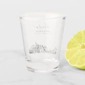 Jacksonville Gastgeschenk Hochzeit Cheers Shot Gla Schnapsglas (Rückseite)