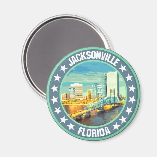 Jacksonville Magnet (Vorderseite/Rückseite)