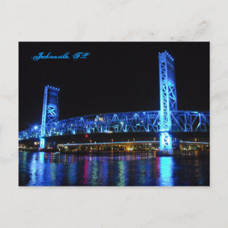Jacksonville Main Street Bridge Postcard Postkarte