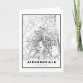 Jacksonville Map Karte (Vorderseite)