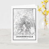 Jacksonville Map Karte (Gelbe Blume)