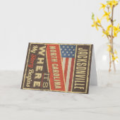 Jacksonville North Carolina Karte (Gelbe Blume)