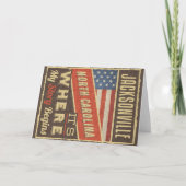 Jacksonville North Carolina Karte (Vorderseite)