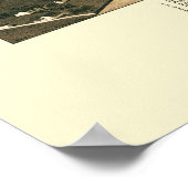 Jacksonville, OR-Panorama-Karte - 1883 Poster (Ecke)