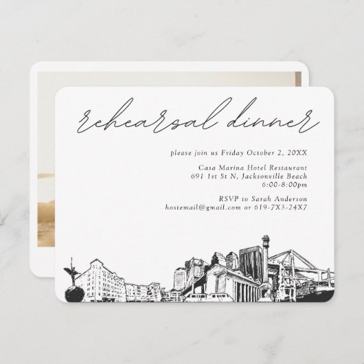 Jacksonville Probe Einladungs-Karte Begleitkarte (Vorne/Hinten)