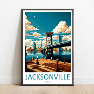 Jacksonville Reise Druck Wandkunst Jacksonville Wa Poster