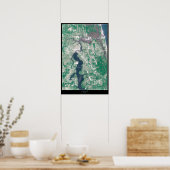 Jacksonville, Satellitenposter von Florida Poster (Küche)