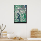 Jacksonville, Satellitenposter von Florida Poster (Küche)