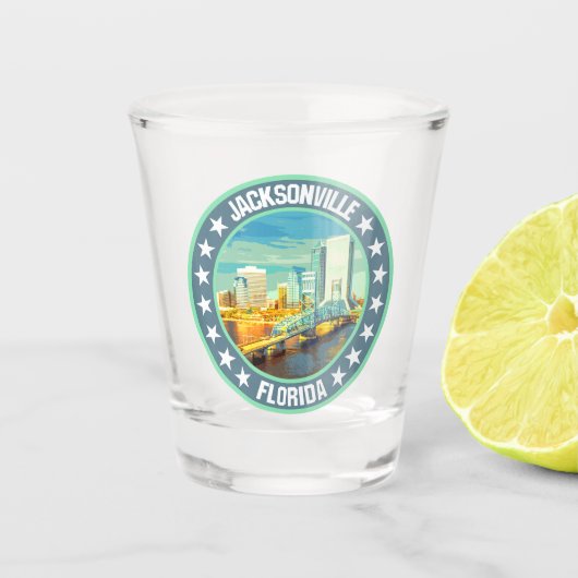 Jacksonville Schnapsglas (Vorderseite)