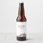 Jacksonville Sehenswürdigkeiten Personalisiertes B Bierflaschenetikett (Vorderseite)