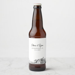 Jacksonville Sehenswürdigkeiten Personalisiertes B Bierflaschenetikett