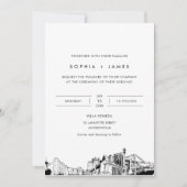 Jacksonville Skyline Hochzeitseinladung mit Foto Einladung (Vorderseite)