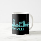 Jacksonville-Skyline Kaffeetasse (VorderseiteRechts)