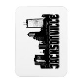 Jacksonville Skyline Magnet (Vertikal)