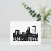 Jacksonville Skyline Postkarte (Stehend Vorderseite)