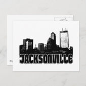 Jacksonville Skyline Postkarte (Vorne/Hinten)