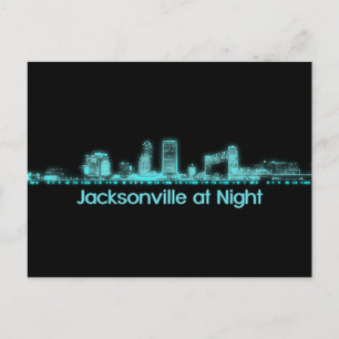 Jacksonville Skyline Postkarte