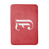 Jacksonville Staat University Classic JSU Letter Badematte (Vorderseite Vertikal)