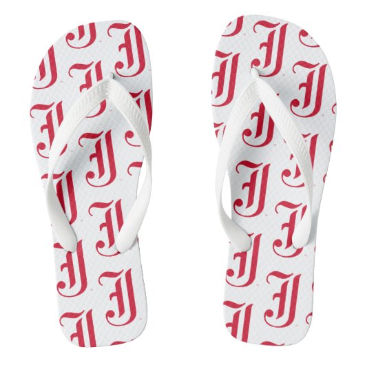 Jacksonville Staat University Classic JSU Letter Badesandalen (Fußbett)