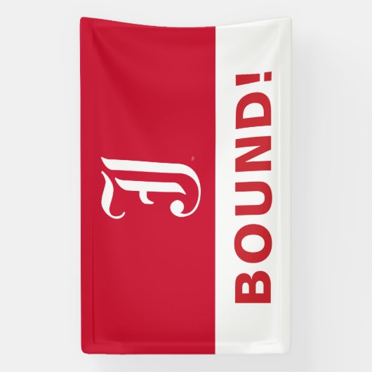 Jacksonville Staat University Classic JSU Letter Banner (Vertikal)