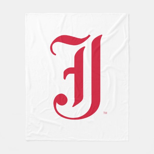 Jacksonville Staat University Classic JSU Letter Fleecedecke (Vorderseite)