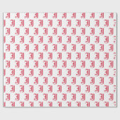 Jacksonville Staat University Classic JSU Letter Geschenkpapier (Flach)