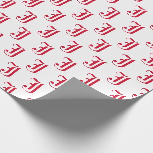 Jacksonville Staat University Classic JSU Letter Geschenkpapier (Ecke)