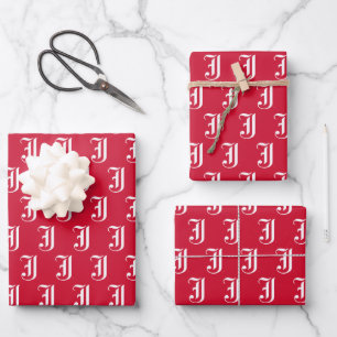 Jacksonville Staat University Classic JSU Letter Geschenkpapier Set