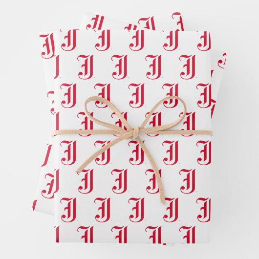 Jacksonville Staat University Classic JSU Letter Geschenkpapier Set (Beispiel)