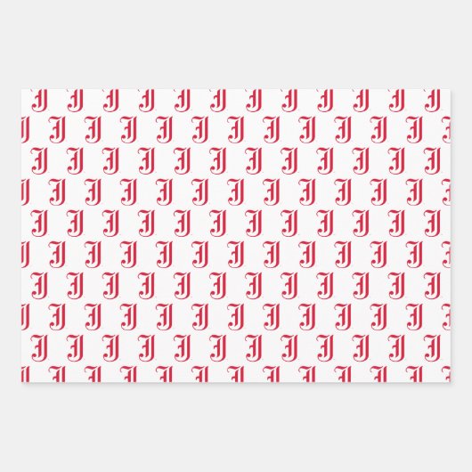 Jacksonville Staat University Classic JSU Letter Geschenkpapier Set (Vorderseite)