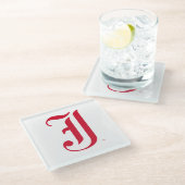 Jacksonville Staat University Classic JSU Letter Glasuntersetzer (Schrägansicht)