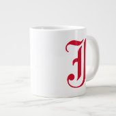 Jacksonville Staat University Classic JSU Letter Jumbo-Tasse (Vorderseite Rechts)