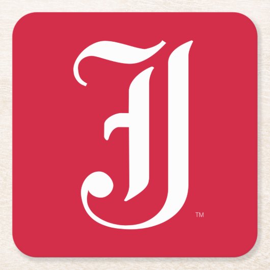 Jacksonville Staat University Classic JSU Letter Rechteckiger Pappuntersetzer (Vorderseite)