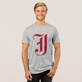 Jacksonville Staat University Classic JSU Letter Tri-Blend Shirt (Vorderseite voll)