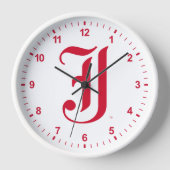 Jacksonville Staat University Classic JSU Letter Uhr (Vorderseite)