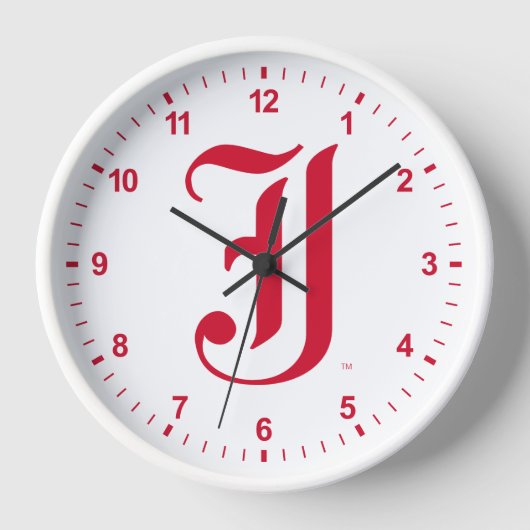Jacksonville Staat University Classic JSU Letter Uhr (Vorderseite)