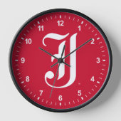 Jacksonville Staat University Classic JSU Letter Uhr (Vorderseite)
