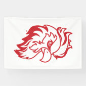 Jacksonville Staat University Gamecocks Red Eagle Banner (Horizontal)