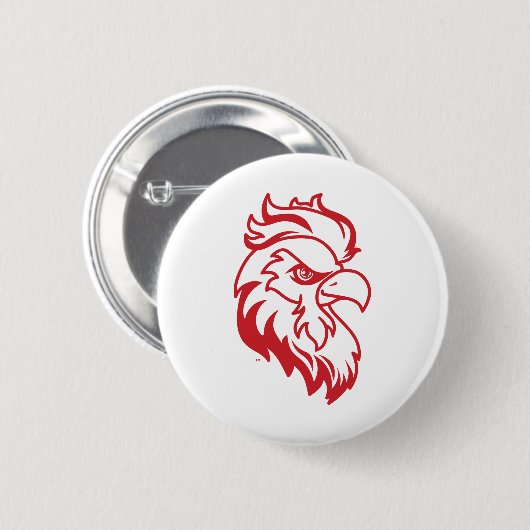 Jacksonville Staat University Gamecocks Red Eagle Button (Vorne & Hinten)