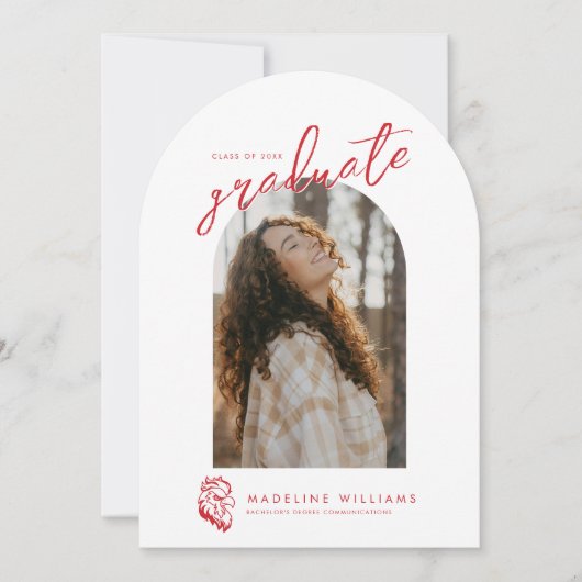 Jacksonville Staat University Gamecocks Red Eagle Einladung (Vorderseite)