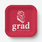 Jacksonville Staat University Gamecocks Red Eagle Pappteller (Vorderseite)