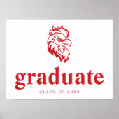 Jacksonville Staat University Gamecocks Red Eagle Poster (Vorne)