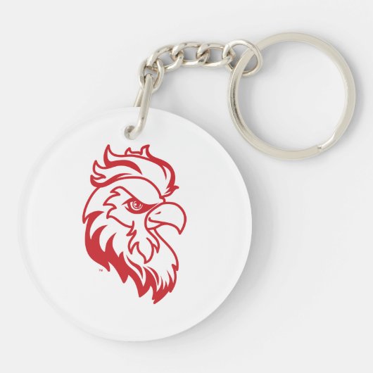 Jacksonville Staat University Gamecocks Red Eagle Schlüsselanhänger (Rückseite)