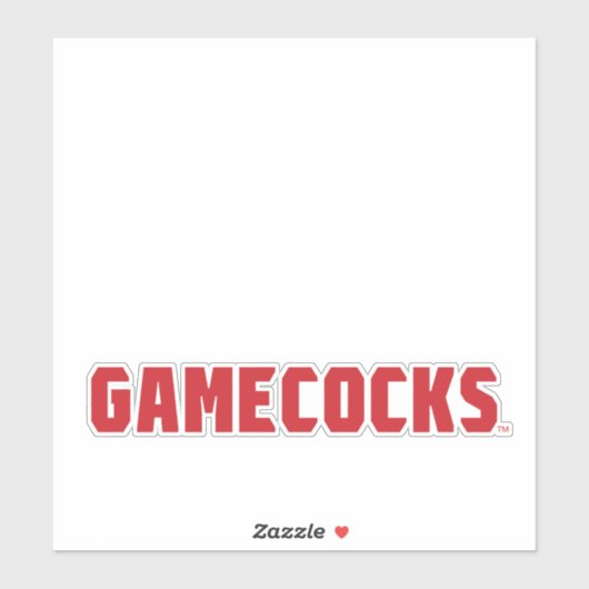 Jacksonville Staat University Gamecocks Rotes Logo Aufkleber (Blatt)