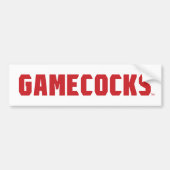 Jacksonville Staat University Gamecocks Rotes Logo Autoaufkleber (Vorne)