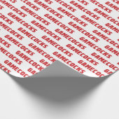 Jacksonville Staat University Gamecocks Rotes Logo Geschenkpapier (Ecke)